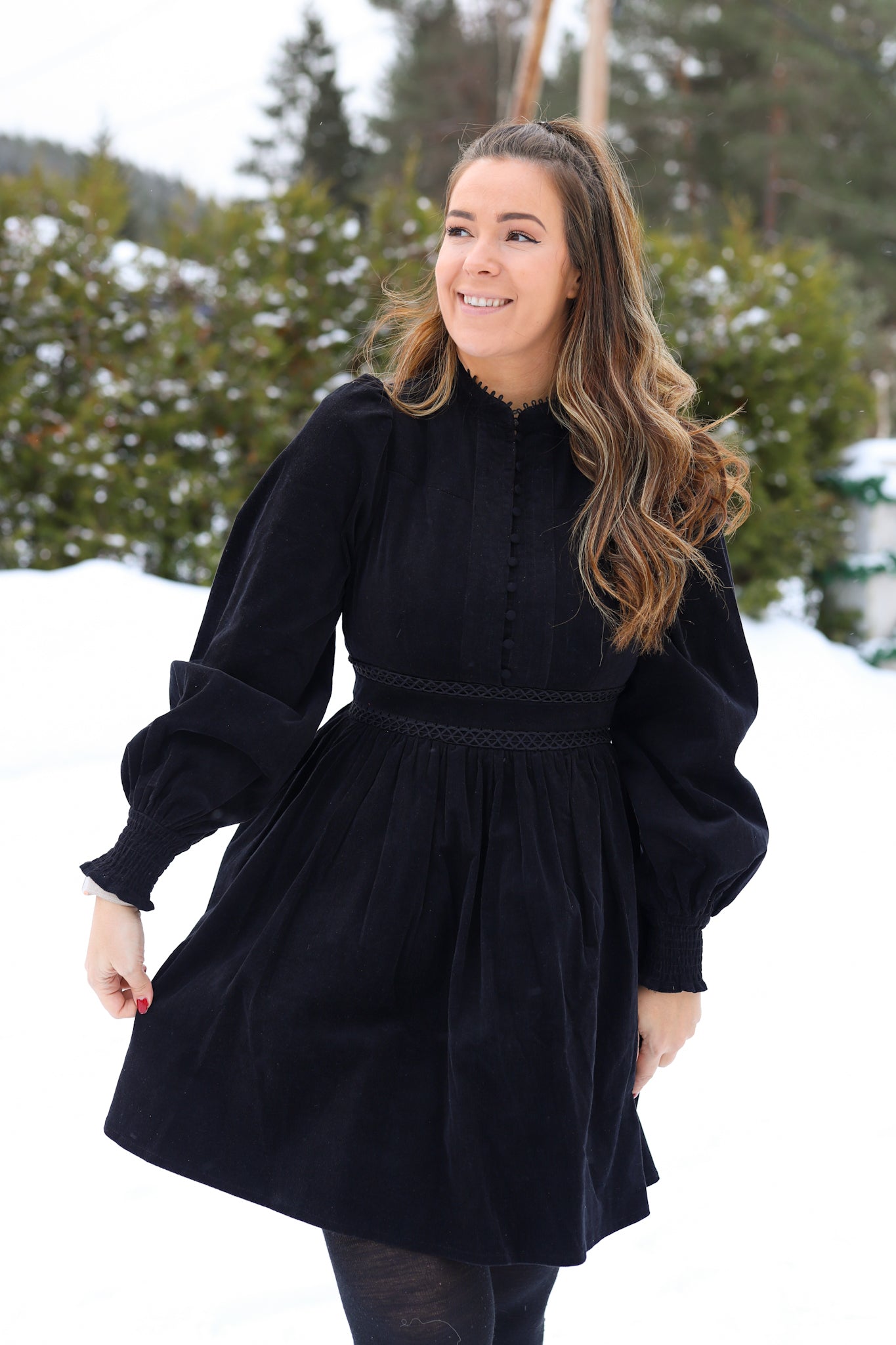 Velvet Dress - Black