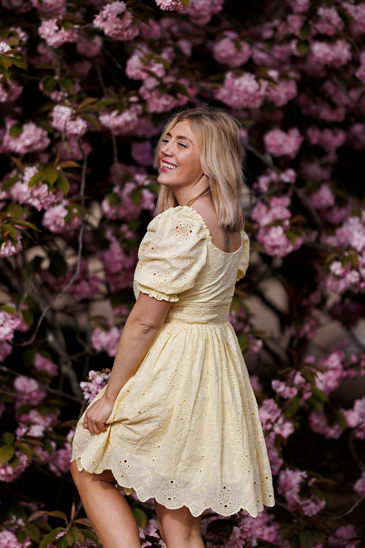 Monica dress - Light Yellow