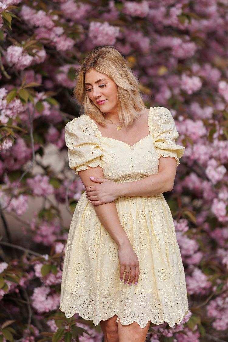 Monica dress - Light Yellow