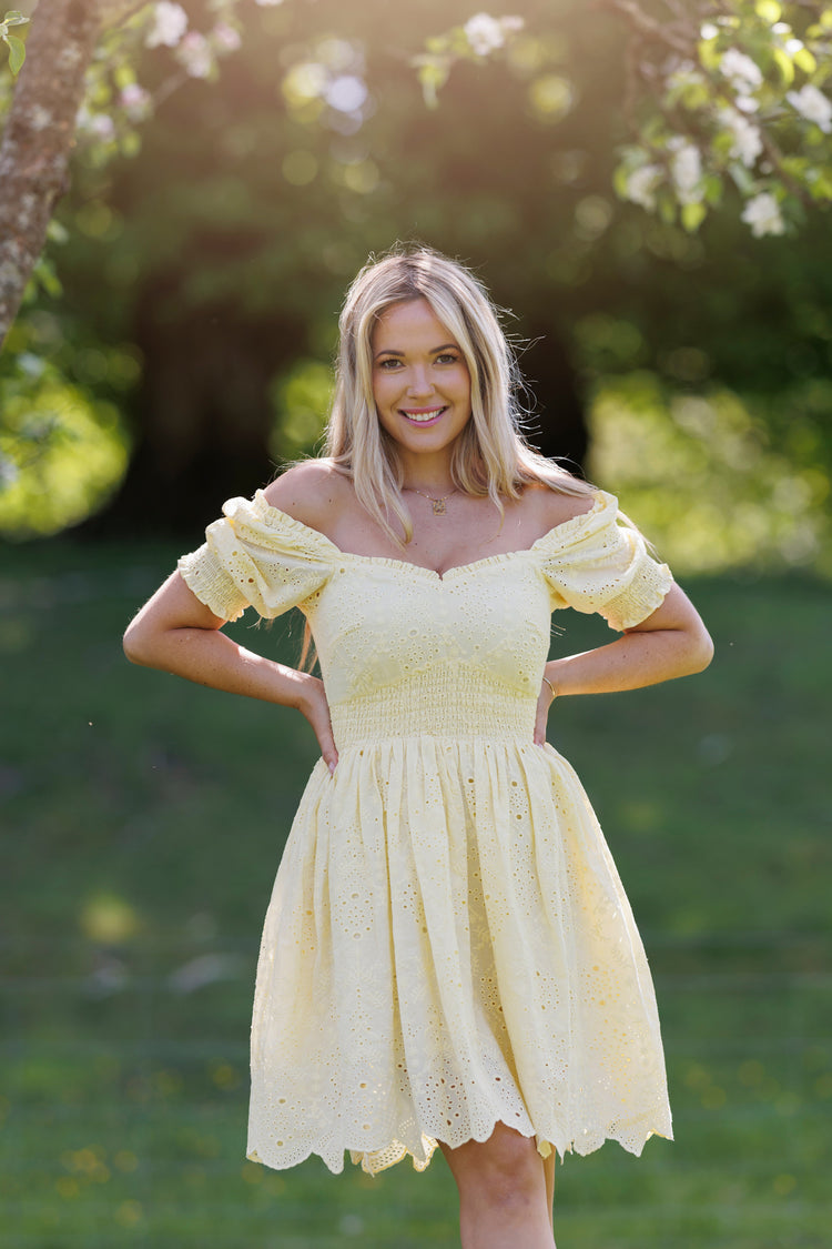 Monica dress - Light Yellow